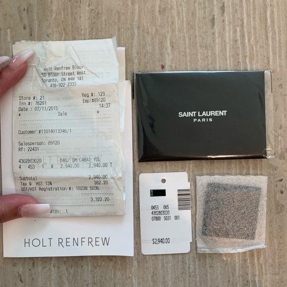 YSL small cabas - black/gold - Picture 5 of 7